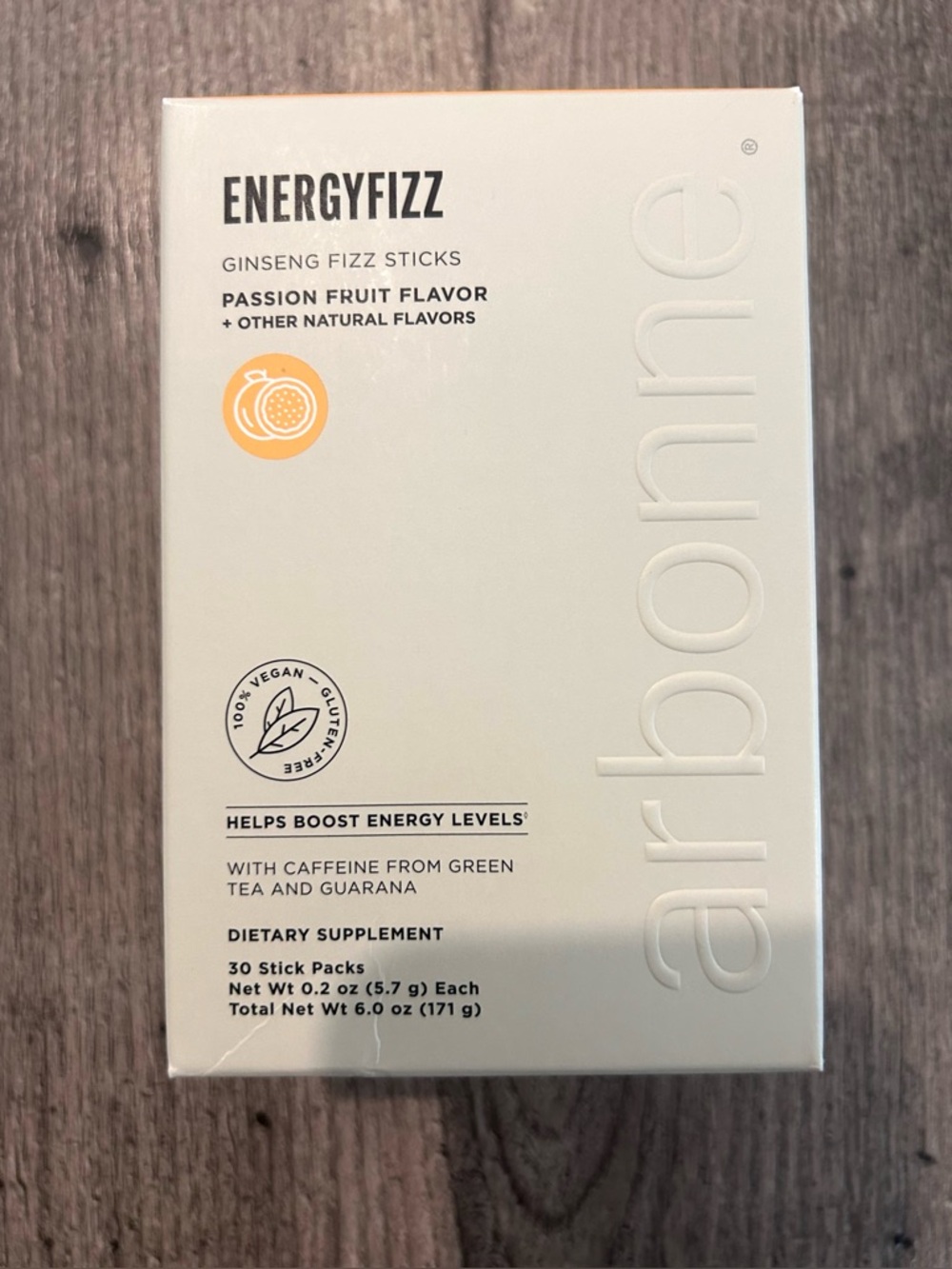 Arbonne Energy Fizz Sticks Passionfruit NWT